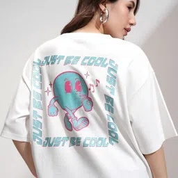 Street By Tokyo Talkies Women Embellished Drop Shoulder Oversized T-Shirt-image-42