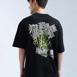 Flying Machine Men Brand Logo Printed Drop-Shoulder Sleeves T-shirt-picture-22
