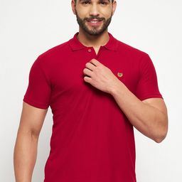Duke Polo Collar Slim Fit Cotton T-shirt-picture-9