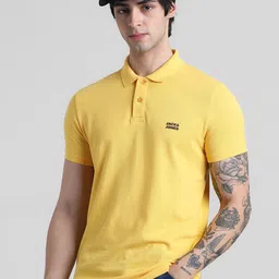 Jack & Jones Polo Collar Slim Fit Pure Cotton T-Shirt-picture-41