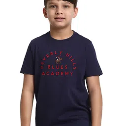 Beverly Hills Polo Club Boys Typography Round Neck Short Sleeves Pure Cotton T-shirt-picture-31