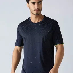 Black Panther Men Striped Round Neck T-shirt-image-33