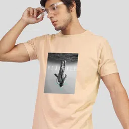 Greylongg Graphic Printed Round Neck T-shirt image 1