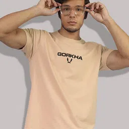 Greylongg  Typography Printed Round Neck T-Shirt-image-90