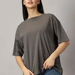 THE HOLLANDER Drop Shoulder Sleeves Cotton Oversized T-shirt-picture-27
