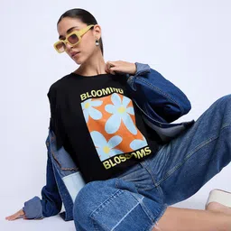 Mast & Harbour Printed Round Neck Short Sleeves Cotton T-shirt image 1