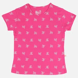 Bodycare Girls Conversational Printed Cotton T-shirt-picture-53