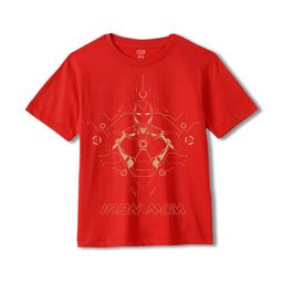 Wear Your Mind Boys Iron Man Printed Extended Sleeves Raw Edge T-shirt-picture-12