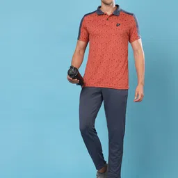 Technosport Men Active Jacquard Polo T-shirt image 1