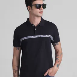Jack & Jones Brand Logo Printed Cotton Polo Collar Short Sleeves Pockets Slim Fit T-shirt-picture-54