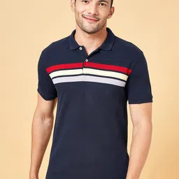 BYFORD by Pantaloons Striped Polo Collar Slim Fit T-shirt-picture-27