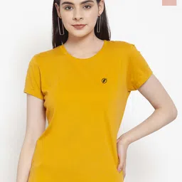 Friskers Pack Of 2 Round Neck Pure Cotton Slim Fit T-shirts-image-40