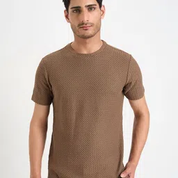 7 Alt by Pantaloons Men Drop-Shoulder Sleeves Pockets Slim Fit T-shirt-image-65