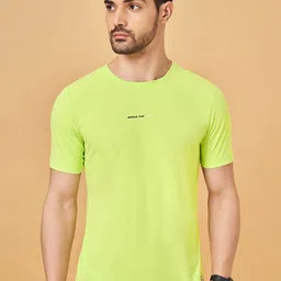Ajile by Pantaloons Men Solid Round Neck Polyester Slim Fit Tshirt-picture-15