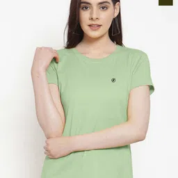 Friskers Pack Of 2 Round Neck Pure Cotton Slim Fit T-shirts-image-33