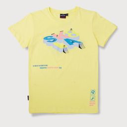 Gini and Jony Boys Yellow Printed T-shirt-picture-7