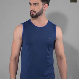 Force NXT Men Coolmax Pack Of 2 Anti Viral Anti Odour Solid Sleeveless T-shirt-picture-35