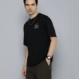 R.Code by The Roadster Life Co. Men Typography Pockets T-shirt-picture-14