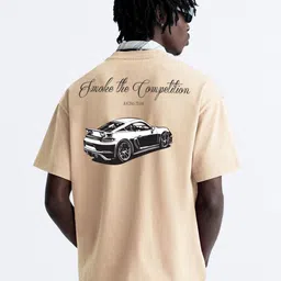 MISCHIEF MONKEY Typography Printed Cotton T-shirt image 1