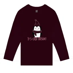 BAESD Girls Typography Cotton Round Neck Regular T-shirt image 1