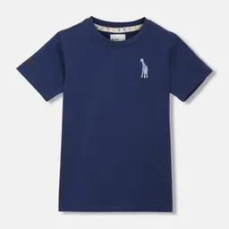 Blue Giraffe Boys V-Neck T-shirt-picture-42