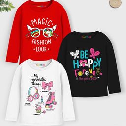 YK X Trampoline Girls Typography 3 Printed Applique T-shirt-picture-4