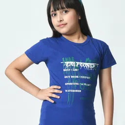 BAESD Girls Typography 5 Printed Applique T-shirt image 3