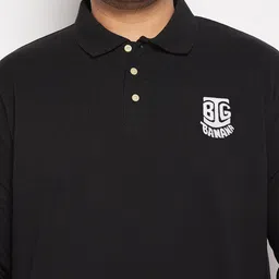 bigbanana Plus Size Polo Collar Pure Cotton Bio Finished T-shirt image 4