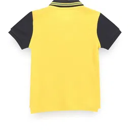 U.S. Polo Assn. Kids Boys Colourblocked Polo Collar T-shirt image 2