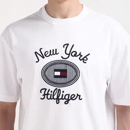Tommy Hilfiger Men Typography Printed Round Neck T-shirt image 2