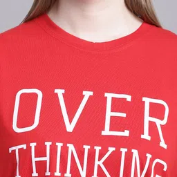 GRACIT Typography Printed Drop-Shoulder Sleeves Pure Cotton Oversized T-shirt image 2