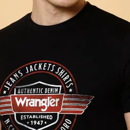 Wrangler Typography Printed Round Neck Cotton T-shirt image 2