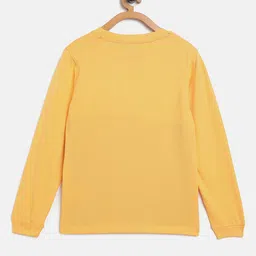 Octave Boys Yellow & Turquoise Blue Striped Round Neck T-shirt image 2