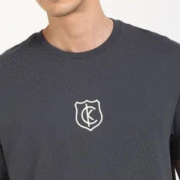 Calvin Klein Jeans Men SS 20S Solid Round Neck Relaxed Fit Cotton T-shirt image 3