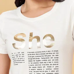 Honey by Pantaloons Typography Printed Pure Cotton T-shirt image 2