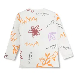 Gini and Jony Boys Typography Printed Long Sleeves Cotton T-shirt image 2