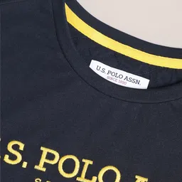 U.S. Polo Assn. Typography Printed Pure Cotton T-shirt image 2