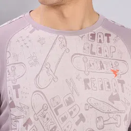 Technosport Conversational Printed Antimicrobial Slim Fit Sports T-Shirt image 3