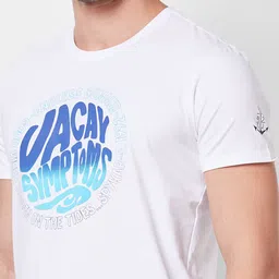 SPYKAR Typography Printed Slim Fit T-shirt image 2