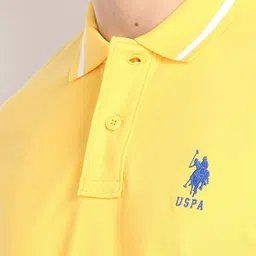 U.S. Polo Assn. Polo Collar Slim Fit Pure Cotton T-shirt image 3