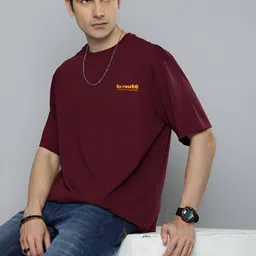 R.Code by The Roadster Life Co. Men V-Neck T-shirt image 2