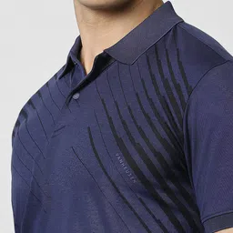 Van Heusen Striped Polo Collar T-shirt image 2