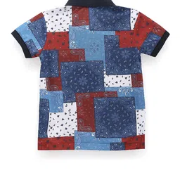 U.S. Polo Assn. Kids Boys Printed Polo Collar T-shirt image 2