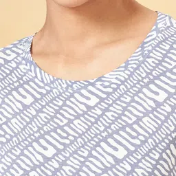 Ajile by Pantaloons Abstract Printed Round Neck Short Sleeves Cotton Regular T-shirt image 3