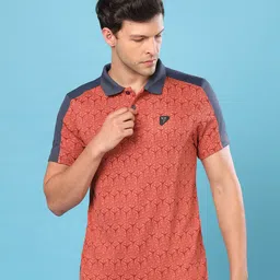 Technosport Men Active Jacquard Polo T-shirt image 2
