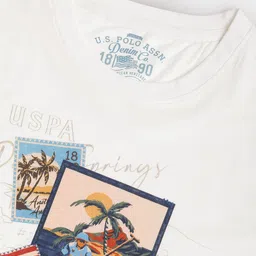 U.S. Polo Assn. Denim Co. Graphic Printed Slim Fit Cotton T-shirt image 2