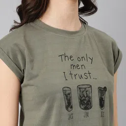 SHOWOFF Typography Printed Extended Sleeves Slim Fit T-shirt image 5