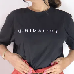 Soho Boho Studio Typography Printed Relaxed Fit Pure Cotton Casual Longline T-Shirt image 2