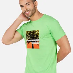 CHOZI Pack Of 2 Typography Printed Cotton T-shirt image 3