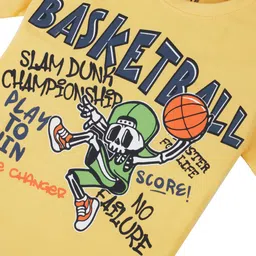 Gini and Jony Boys Typography Printed Round Neck T-shirt image 3